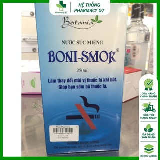 Boni Smok 250ml Nước súc miệng cai thuốc lá