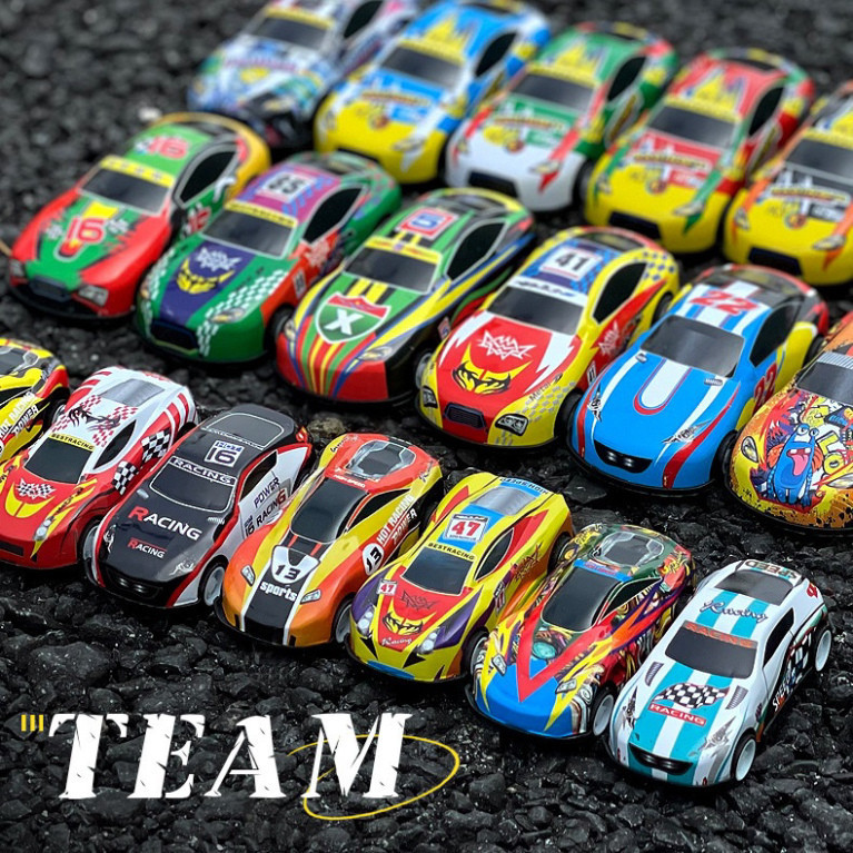 [ComBo] 30 Ô Tô Có Dây Cót Kèm Thùng, Chất Liệu Hợp Kim Phát Triển Trí Tuệ .ĐTBX