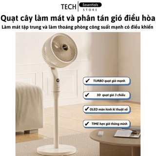 Quạt cây Ostmar điều khiển từ xa công suất mạnh,quạt cây đứng phân tán gió điều hòa cao cấp chạy êm không gây ồn