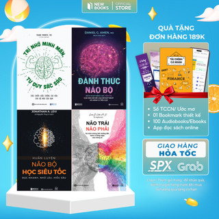 Sách- Đánh thức não bộ, não trái não phải, trí nhớ minh mẫn tư duy sắc sảo, huấn luyện não bộ học siêu tốc