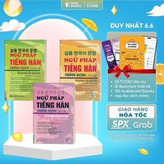 Combo ngữ pháp tiếng hàn thông dụng – korean grammar in use - sách bản quyền - bizbooks