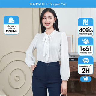 Áo kiểu cổ phối bèo thời trang gumac lae0401