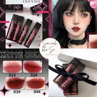 Son IYNEYOO Bóng Lỳ Đỏ Tươi Đỏ Nâu Đất , Đỏ Gạch Hót Trend