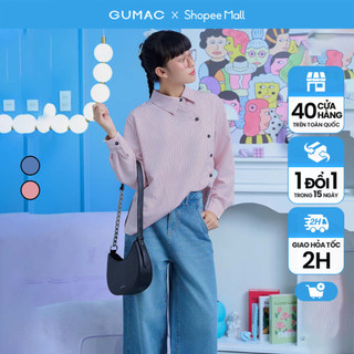 Áo sơ mi sọc kiểu thời trang gmorning - gumac yad12015