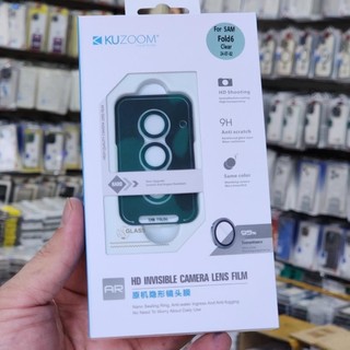 Bộ dán mắt camera Trong suốt chính hãng Kuzoom cho Samsung Z Flip 6/ Z Fold 6