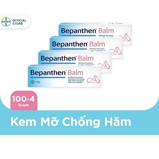 Combo 4 Kem chống hăm Bepanthen Balm dạng kem mỡ 100g/tuýp