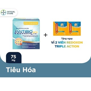 Thực Phẩm Bảo Vệ Sức Khoẻ Bổ Sung Lợi Khuẩn Antibio pro 100 Gói (10 Túi x 10 Gói Bột 1G) - Tặng 1 vỉ 2 viên Redoxon
