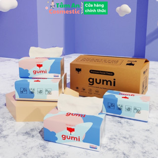 Giấy Ăn Gumi Cao Cấp, Gói Giấy Rút Gấu Trúc 410 Tờ 5 Lớp, Thấm Hút Nước Tốt, Giấy Rút, Khăn Giấy Rút Đa Năng