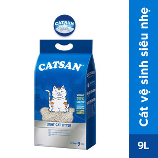 Cát Vệ Sinh Siêu Nhẹ Cho Mèo CATSAN 9L (1 túi)