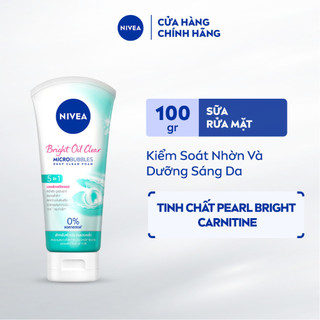 Sữa Rửa Mặt NIVEA Bright Oil Clear Kiểm Soát Nhờn | Sáng Da (100 g) - 84951
