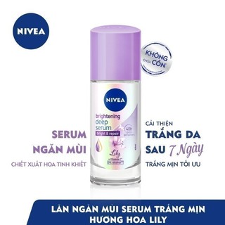 Lăn Ngăn Mùi NIVEA Serum Trắng Mịn Hương Hoa Lily (40 ml) - 85310
