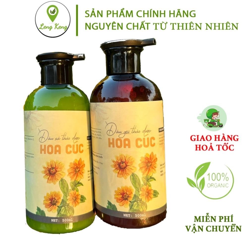 Dầu Gội Thảo Mộc Hoa Cúc Cô Đặc - 500ml Mới Ra. Phục Hồi Nuôi Dưỡng Cho Tóc Khô Xơ Chẻ Ngọn Hay Dùng Hoá Chất