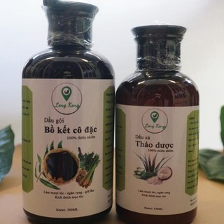 Dầu gội đầu bồ kết cô đặc lengkengfarm thiên nhiên - dầu xả thảo dược dưỡng tóc ngăn rụng tóc - 500 ml