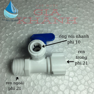 Van cấp nước đầu nguồn, bộ chia nước đầu vào kết nối nhanh máy lọc nước.