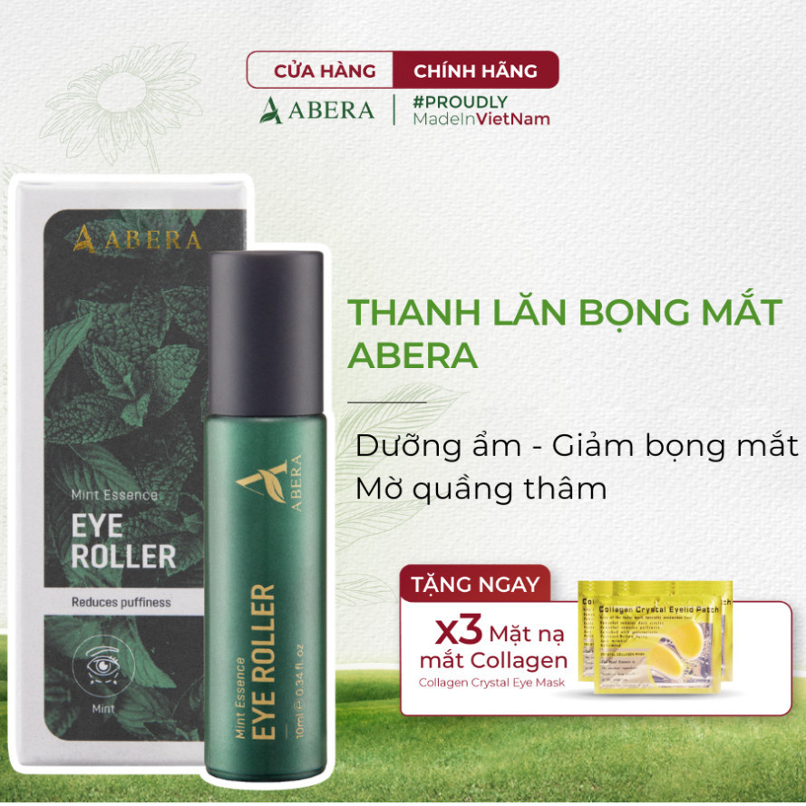 Thanh Lăn Bọng Mắt Abera 10ML - Làm Dịu Vùng Da Quanh Mắt, Giảm Bọng Mắt, Quầng Thâm Và Nếp Nhăn