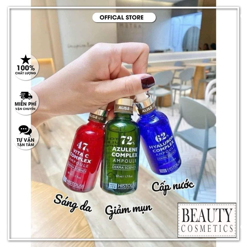Serum VITA C 47% - HYALURONIC 62% - AZULENE 72% CHÍNH HÃNG