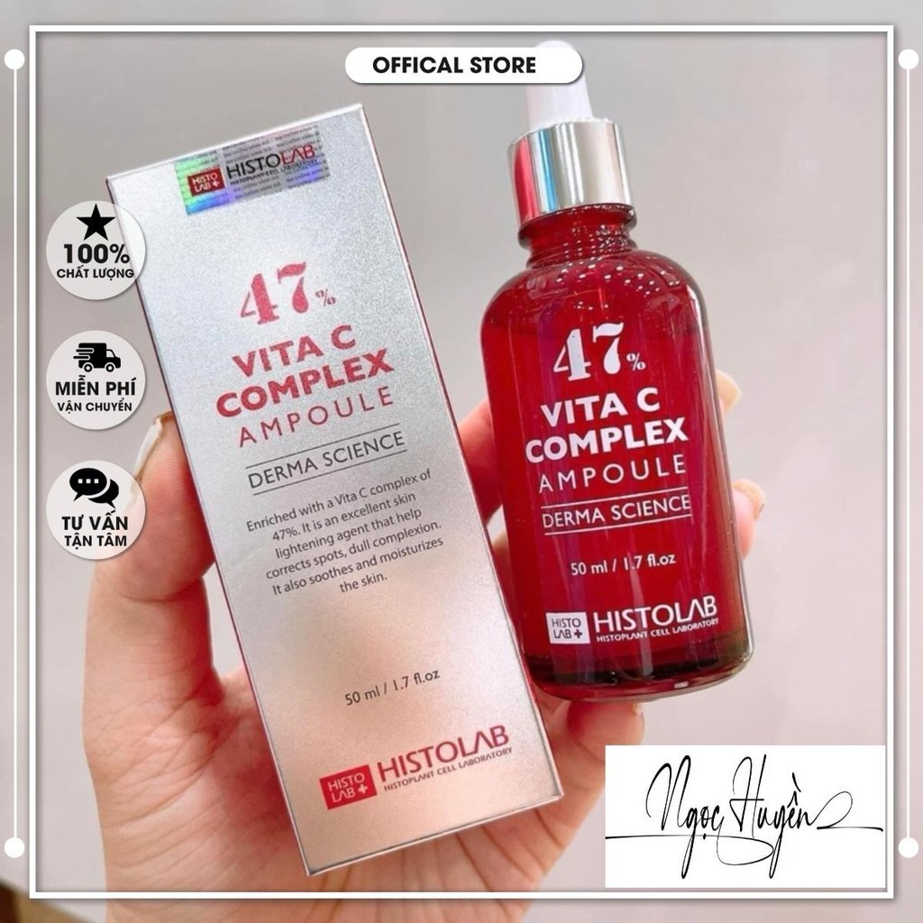 Serum Vitamin C Histolab - Vita C Complex Ampoule 47% - Dưỡng Trắng Da, Chống Lão Hóa DA