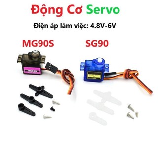 Động Cơ Servo SG90 MG90S Góc Quay 180 Độ - Lái Máy Bay, Xe Đẩy