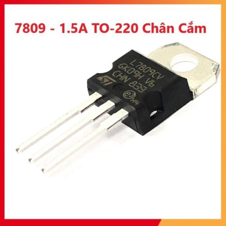 IC Ổn Áp Nguồn 9V 7809 L7809 L7809CV LM7809 7809CV 1.5A TO-220 Chân Cắm