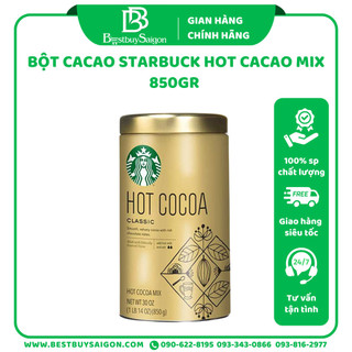Bột cacao Starbucks Hot Cocoa Classic Mỹ 850gr
