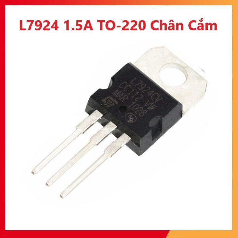 COMBO 3 CON IC Ổn Áp Nguồn 24V 7924 L7924 L7924CV LM7924 7924CV 1.5A TO-200 Chân Cắm