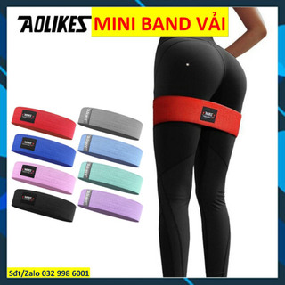 Dây kháng lực tập gym Aolikes 3603 aoli11 Dây miniband tập mông chân Dây vải Mini band  Yoga