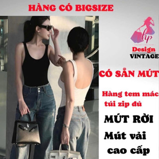 Áo hai dây hở lưng có mút ngực nữ, áo ba lỗ nữ ôm body mùa hè chất thun co giãn bigsize tôn dáng G822 -HMD