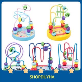 Đồ chơi luồn hạt gỗ giúp bé phát triển trí tuệ