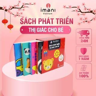 Combo 1 bộ 4 quyển mombook kích thích thị giác cho trẻ