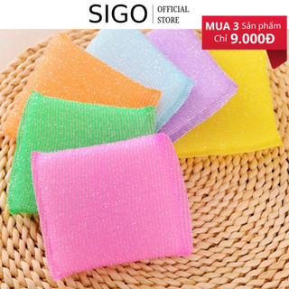 Miếng rửa chén bát Miếng rửa chén, rửa bát lưới kim tuyến Dụng cụ rửa chén bát, miếng chùi xoong nồi CHOICE 9K