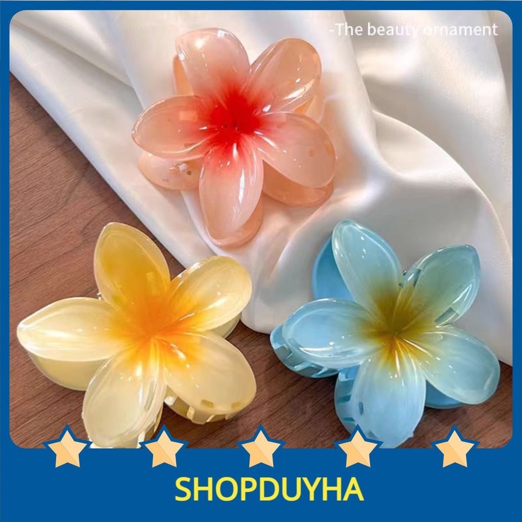 Kẹp Tóc Hoa Sứ Hình Bông Loại 6cm