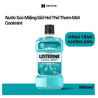Nước Súc Miệng Giữ Hơi Thở Thơm Mát Listerine Coolmint 500ml