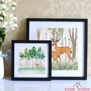 Khung Ảnh Vuông 20x20 cm Treo Tường Hỗ Trợ In Hình