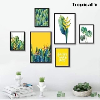 Bộ 6 Tranh Treo Tường Trang Trí Nhà Cửa Mẫu Tropical 5