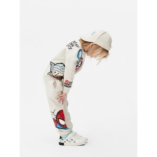 Bộ nỉ bông Primark Marvel màu be size 2 - 8y