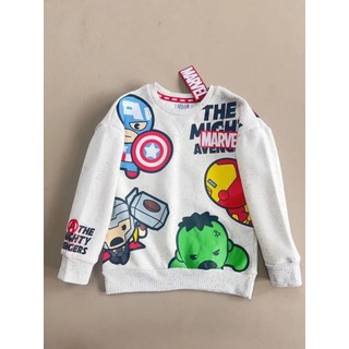 Bộ nỉ bông Primark Marvel màu be size 2 - 8y