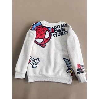 Bộ nỉ bông Primark Marvel màu be size 2 - 8y