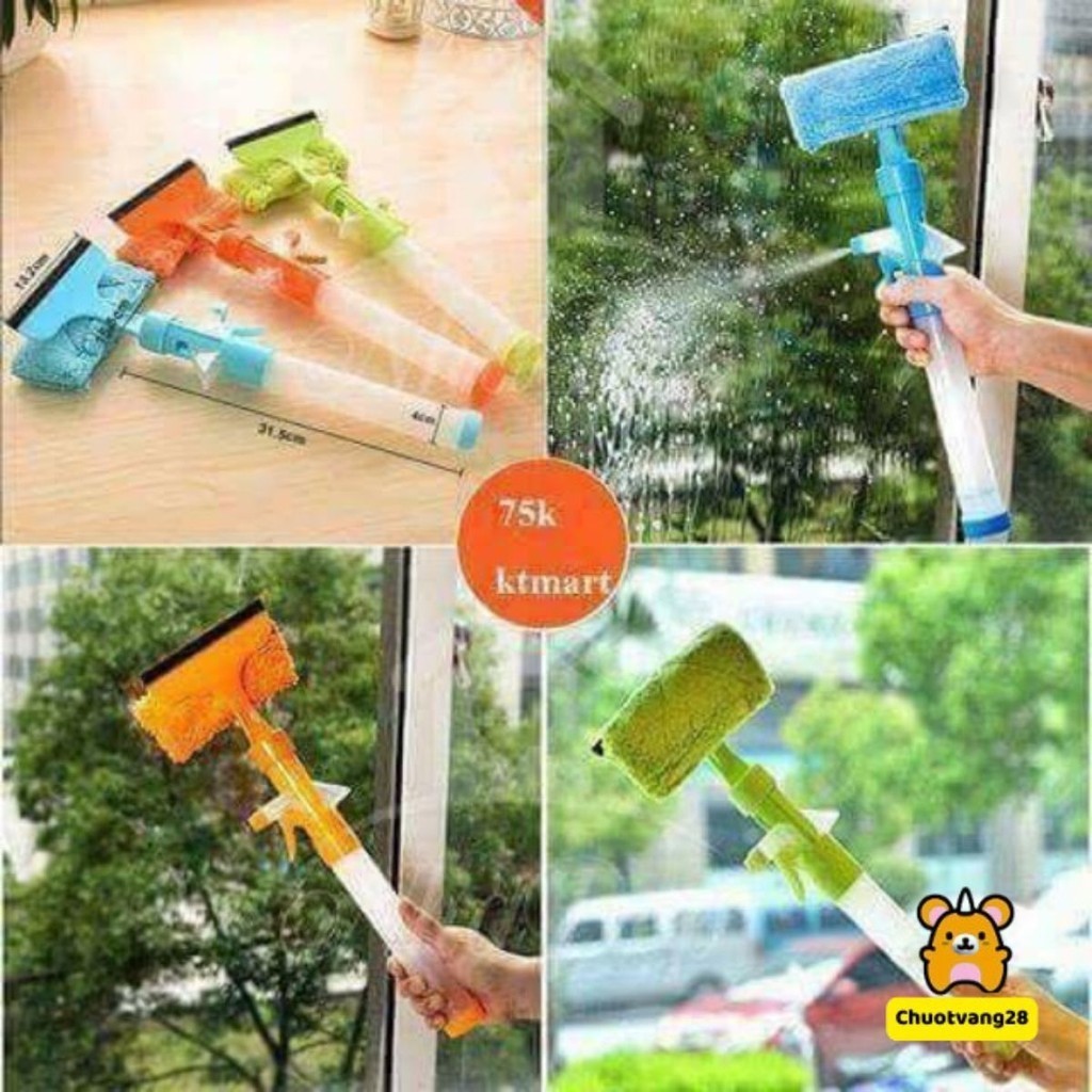 Cây lau kính kèm bình xịt
