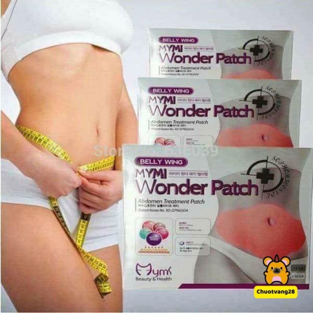 5 Miếng dán tan mỡ bụng Wonder Patch