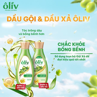 Combo dầu gội + dầu xả ôliv / oliu - chắc khỏe bồng bềnh tóc -dưỡng tóc chắc khỏe ngăn ngừa rụng - 250ml