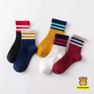 Set 10 đôi tất kẻ cổ cho bé