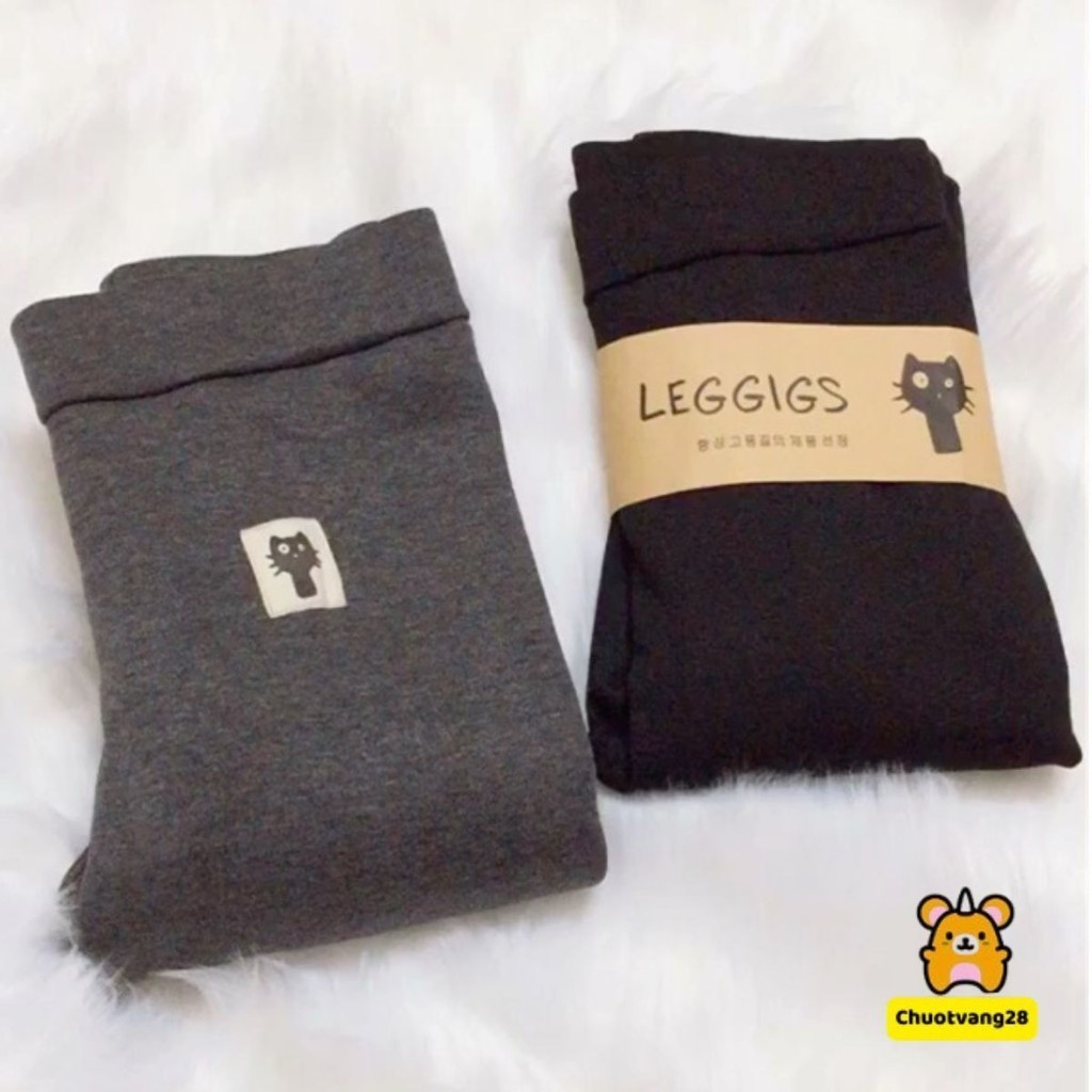 Quần legging mèo lót lông