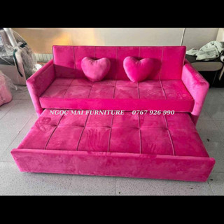 Ghế sofa giường kéo thông minh, sofa bed kéo ra làm giường siêu tiết kiệm diện tích