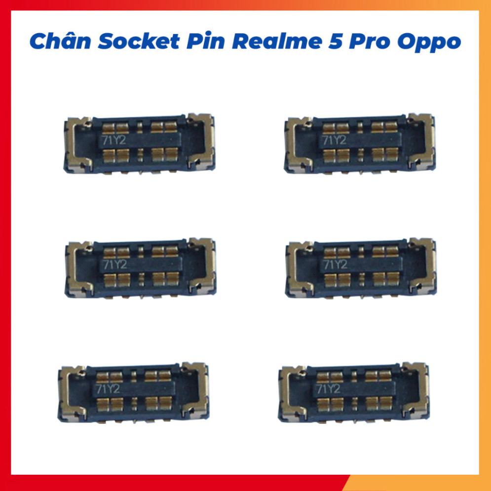 Chân socket pin trên main realme 5 pro oppo