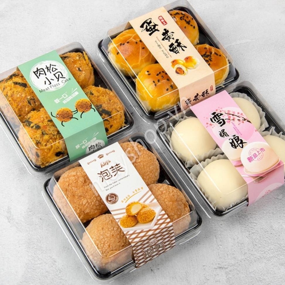 10 hộp đựng 4 bánh trung thu 50g - 75g, hộp FG134 - hanadolambanh
