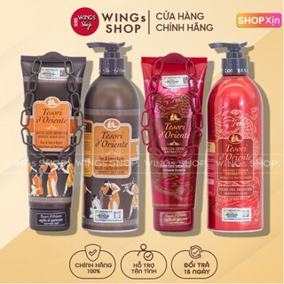 Sữa tắm xích Tesori d'Oriente cao cấp giúp trắng da cấp ẩm hương nước hoa 250ml-500ml, Wings Shop