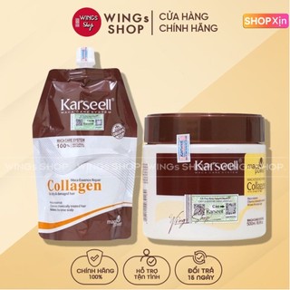Kem Hấp Ủ Xả Phục Hồi Tóc Collagen Karseell Maca 500ML | Phục Hồi Tóc, Giúp Tóc Siêu Mềm Mượt