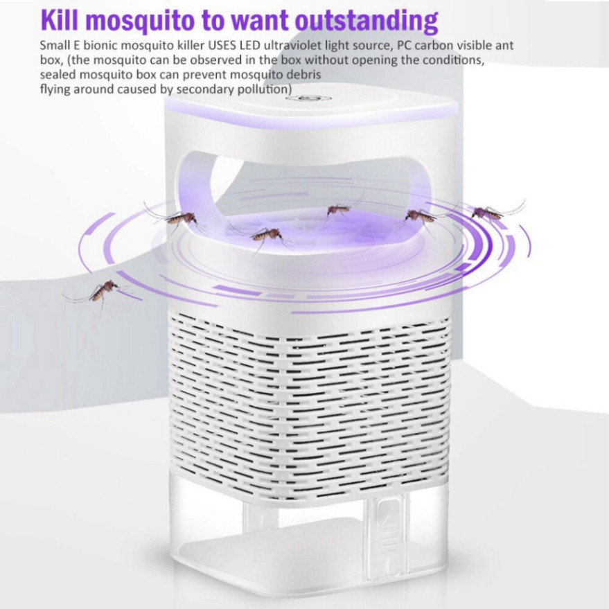 Đèn Bắt Muỗi PTLUXURY Thông Minh Thu Hút Côn Trùng Kiêm Đèn Ngủ Sạc Điện An Toàn