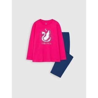 Bộ quần áo bé gái CANIFA 100% cotton hoạt tiết dễ thương - 1LS20W004