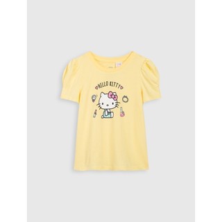 Áo phông bé gái cotton USA in hình Hello Kitty CANIFA - 1TS21S018